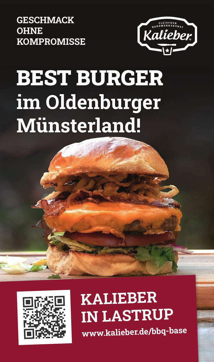Bauzaunbanner Burger