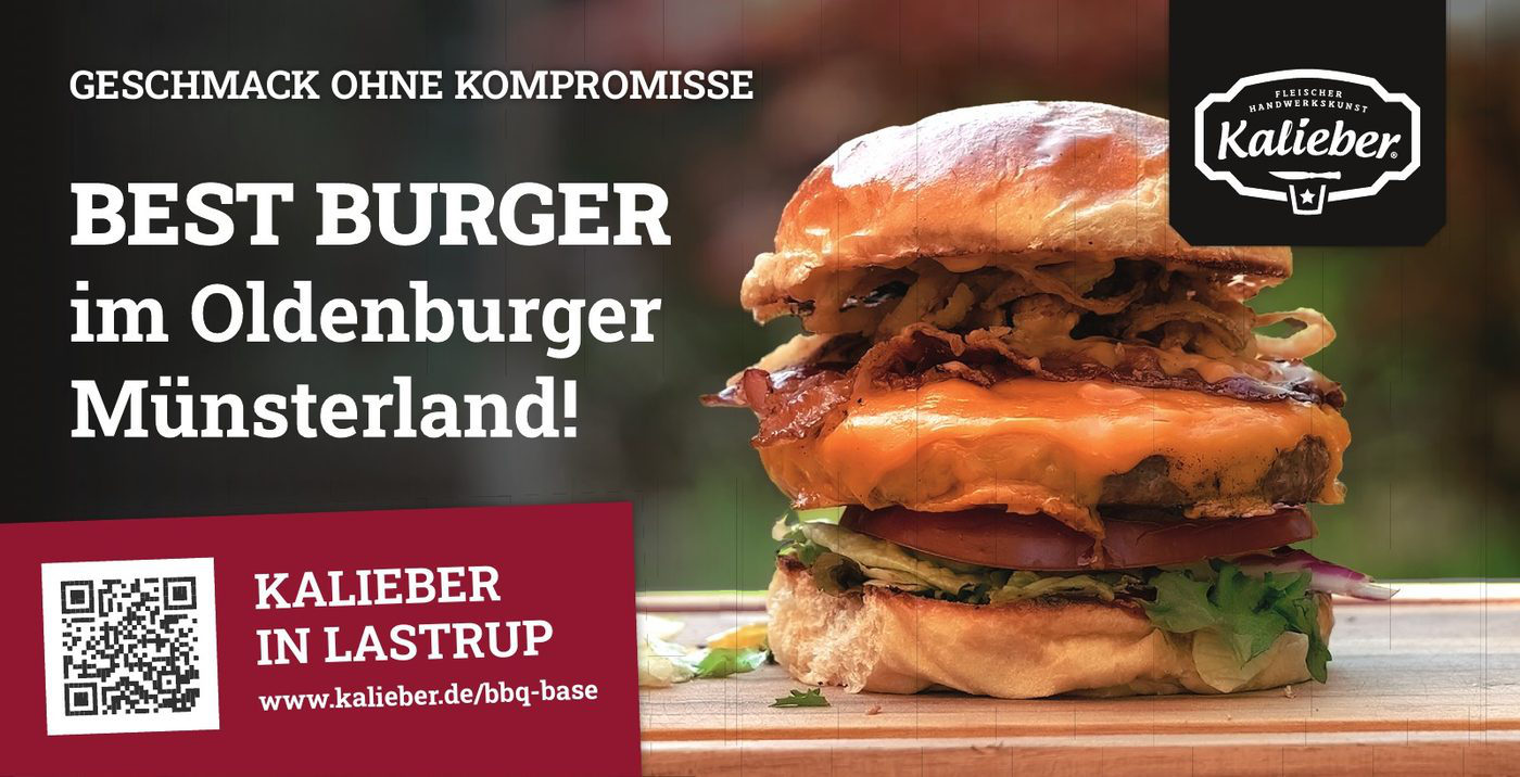 Bauzaunbanner Best Burger im Oldenburger Münsterland