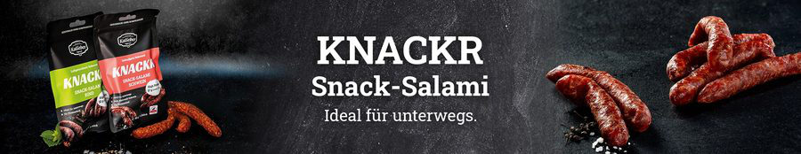 Header KNACKR Snack-Salami